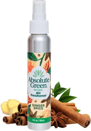 Vista 8 de Absolute Green Ambientador en aerosol, no tóxico, cubre olores, seguro para niños y mascotas, aroma natural de niebla de bambú de 4 onzas