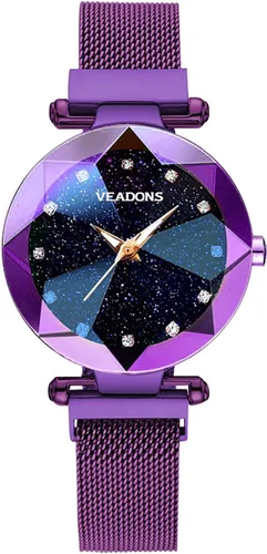 Vista 16 de MASTOP Relojes de Lujo para Mujeres Relojes Analógicos de Cuarzo Reloj Pulsera Reloj Banda de Malla Impermeable Relojes de Pulsera para Damas A