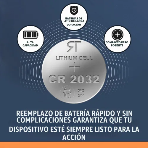 Vista 2 de Rome Tech Batería de repuesto CR2032 compatible con control remoto para Dreo Tower Fan Cruiser Pro T2, MC710S, Pilot Pro S, Pilot Max S, IceWind