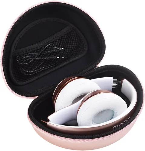 Vista 6 de Hard Carrying Case for Oculus Quest 2 All-in-One VR Gaming Headset with Rose Gold Carrying Case Compatible for Beats Solo3 Beats Solo2