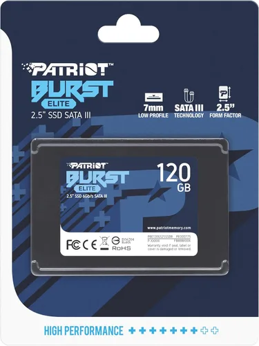 Vista 6 de Patriot Burst Elite 120GB SSD interno - SATA 3 2.5" - Unidad de estado sólido - PBE120GS25SSDR