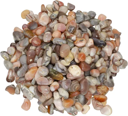 Vista 24 de Piedras de ágata mixta de 1 libra de África - 0.40 a 0.60 pulgadas promedio - Rocas pulidas para artes y manualidades, reiki, wicca y mucho más.