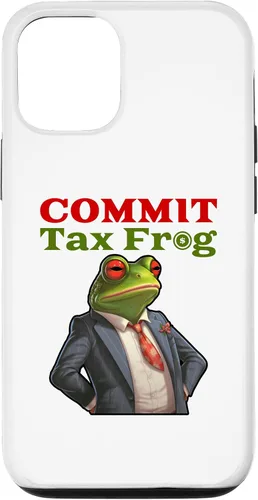 Vista 28 de Funda para iPhone 16 Commit Tax Frog Funny Fraud Meme Case