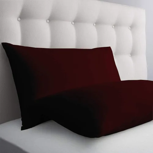 Vista 13 de Axia Linen & Things Fundas de almohada, negro, estándar, 2 piezas 100% algodón egipcio, 600 hilos, patrón sólido