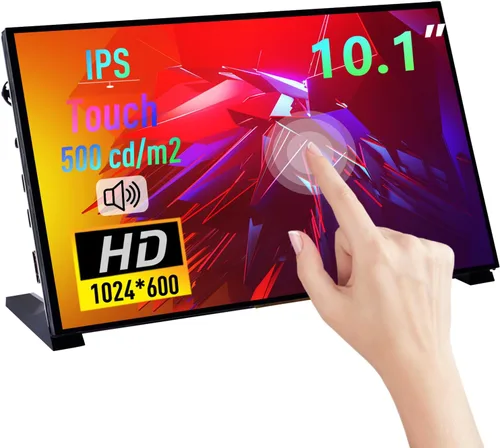 Vista 10 de GeeekPi Pantalla LCD de 10.1 pulgadas para Raspberry Pi, pantalla LCD IPS de 1024 x 600, monitor portátil HDMI para Raspberry Pi 5/Pi