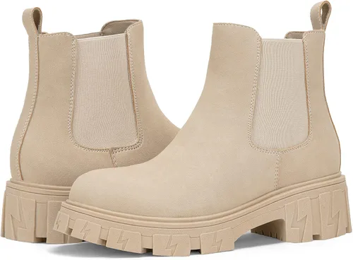 Vista 7 de Jeossy Botines Chelsea 9620 para mujer Botines elásticos con plataforma y suela de lengüeta a la moda