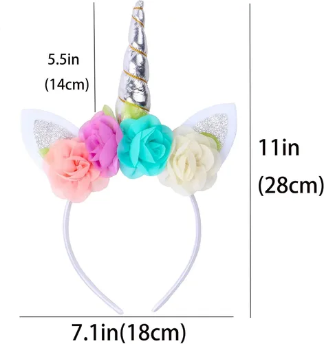 Vista 2 de Diadema de unicornio para niñas, fiesta de aniversario, Little Pony, Halloween, cosplay, tiara para mujeres, adultos y niños
