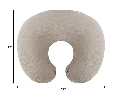 Vista 7 de Onacosht Funda de Almohada de Lactancia de Muselina 100% Algodón Suave Funda de Almohada de Alimentación se Adapta a la Almohada de Lactancia Niebla