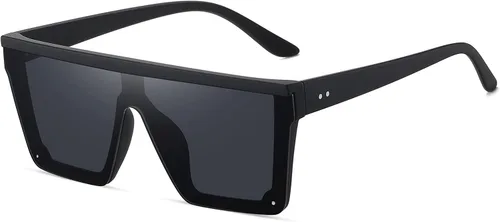 Vista 2 de Jectieey Oversized Square Sunglasses for Women Men Trendy Flat Top Sun Glasses Siamese Shades UV Protection