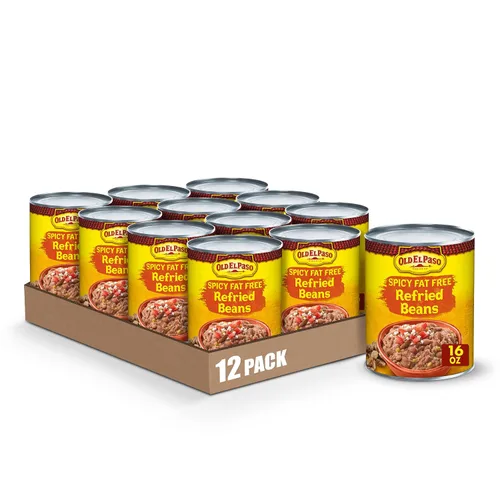 Vista 15 de Old El Paso Frijoles refritos sin grasa, 16 onzas (paquete de 12)