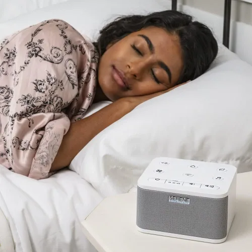 Vista 6 de Serene Evolution Máquina portátil de ruido blanco de 45 sonidos, máquina de sonido para adultos, niños, bebés, hogar, oficina, privacidad, máquina