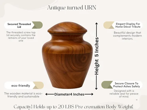 Vista 3 de Urnas conmemorativas de cremación para cenizas humanas, urnas para adultos, machos y hembras, caja y ataúd para cenizas, hombres, mujeres, niños