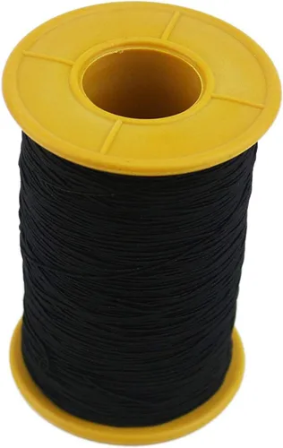 Vista 2 de TIHOOD 2PCS 0.020 in Grosor 547 Yard Hilo Elástico Negro