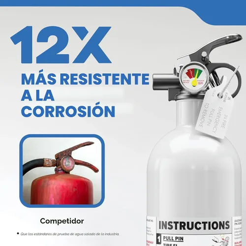 Vista 2 de Kidde Extintor de Incendios para Barcos, de Uso Único 5BC Coast Guard Approved Personal Watercraft Extinguisher, Very Small Liquids/Gases &