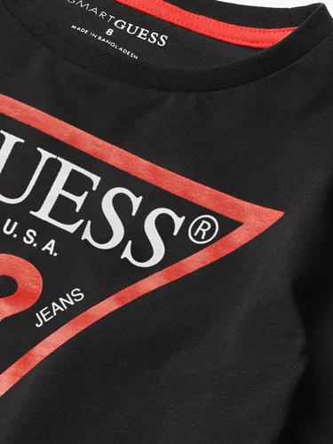 Vista 3 de Guess Camiseta clásica con logotipo de algodón orgánico