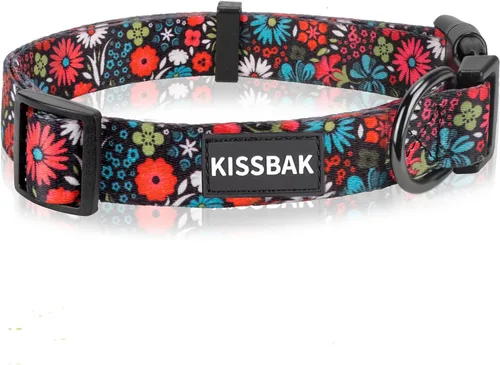 Vista 16 de Collar de perro para perros pequeños y medianos, diseño especial, lindo collar para mascotas, suave, ajustable, elegante, floral, hembra, cachorro