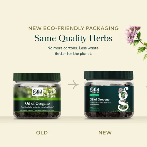 Vista 7 de Gaia Herbs Cápsulas de aceite de orégano - 230 mg de hoja de orégano - Suplemento de apoyo inmunológico y antioxidante con aceite de orégano