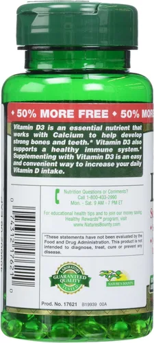 Vista 4 de Nature's Bounty, D 2000 Iu Softgels, 150