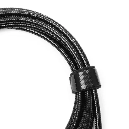 Vista 2 de Cummins Cable de carga largo de acero flexible USB-A a cable de carga micro CMN4715 de 8 pies