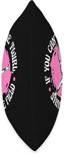 Vista 2 de Baton Twirler & Majorette Twirl Dancer Apparel Can'T Handle Stay Off The Field, almohada giratoria de Baton, 16 x 16 pulgadas, multicolor