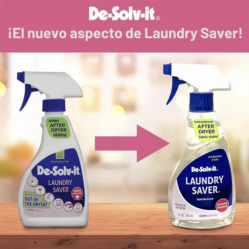 Vista 3 de De-Solv-it Orange-Sol - Protector de lavandería, removedor instantáneo de manchas para lavandería, cabello y piel seguro (12 onzas)