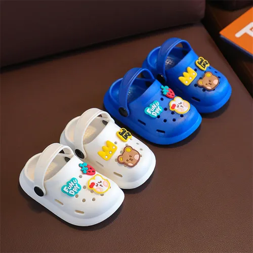 Vista 2 de Zuecos para niños y niñas, zapatos de jardín, sandalias clásicas de dibujos animados, sandalias de playa, zapatos de agua, pantuflas de verano