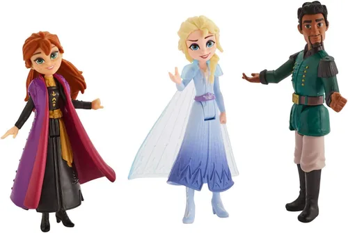 Vista 3 de Disney Frozen Anna, Elsa & Mattias - Muñecas pequeñas, paquete de 3 inspiradas en la película Frozen 2
