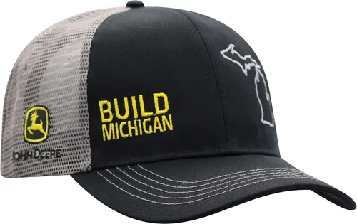 Vista 2 de John Deere Gorra Build State Pride - Negro y gris