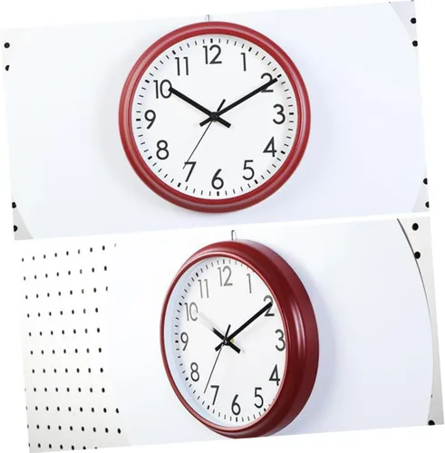 Vista 12 de Amosfun Reloj de pared silencioso redondo de 10 pulgadas con pilas Reloj de cuarzo para sala de estar dormitorio