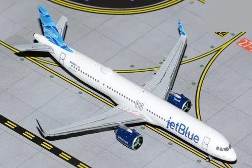 Vista 4 de GeminiJets G2AZU1085 Azul Linhas Aereas Airbus A321neo PR-YJE; Escala 1:200