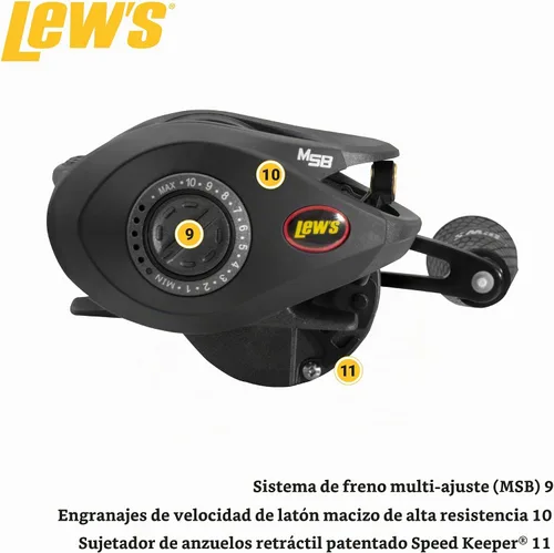 Vista 4 de Carrete Baitcast Lew's SuperDuty 300 Speed Spool