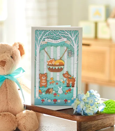 Vista 6 de American Greetings Nueva tarjeta de bebé (tu increíble familia)