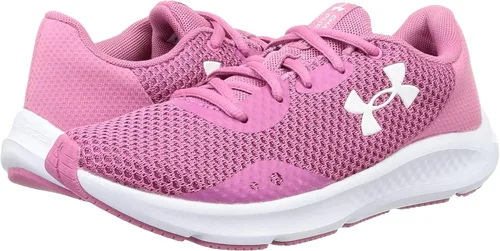 Vista 7 de Under Armour Charged Pursuit 3 - Tenis de correr para mujer, Negro