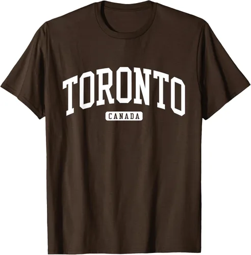 Vista 56 de Camiseta estilo universitario de Toronto Canada, Negro