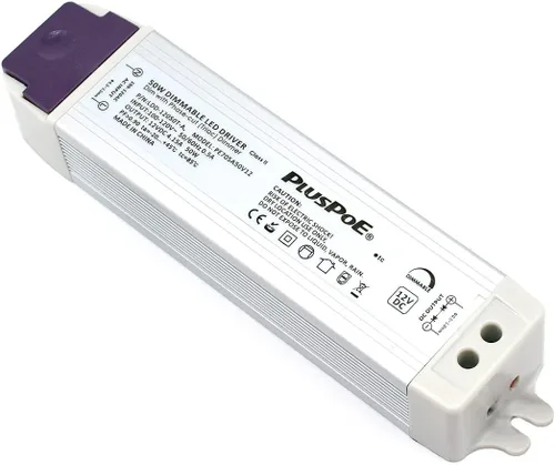Vista 7 de Transformador regulable de 20 W, fuente de alimentación LED magnética PLUSPOE de 12 V para iluminación LED constante de 12 V