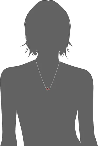 Vista 2 de Tienda Collection Silver-Plated You & Me Crystal Pendant Necklace