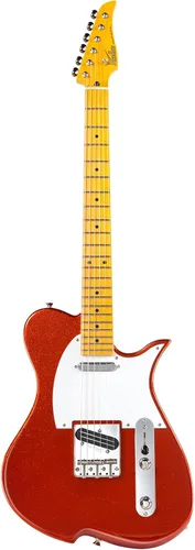 Vista 14 de Vola Guitarra eléctrica Vasti MC Candy Apple Red Gloss Hecho a mano en Japón MIJ Gotoh Bridge Gotoh Bloqueo Tuner 6 Cuerdas Moderno C Cuello Para