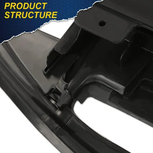 Vista 4 de CHEDA Parachoques delantero parrilla superior compatible con Chevy Cruze 2011 2012 2013 2014 (negro)