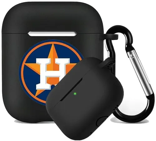 Vista 31 de Funda protectora de silicona para 49ers compatible con AirPods de 1ª/2ª generación, funda de carga, llavero