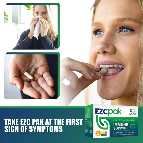 Vista 6 de EZC Pak Potenciador de apoyo inmunológico cónico de 5 días, suplemento de apoyo inmunológico de vitamina, equinácea, vitamina C de zinc, refuerzos