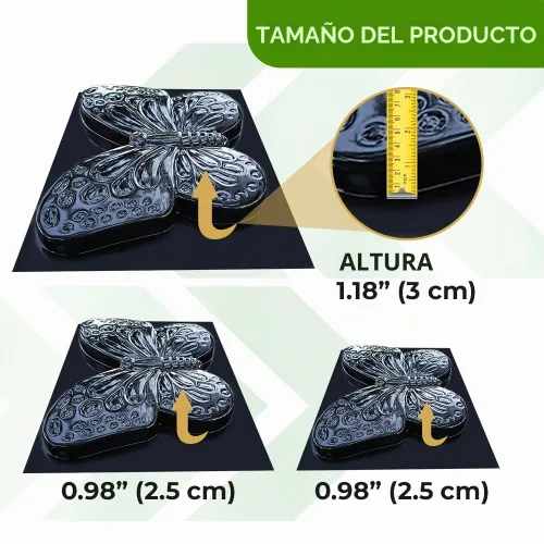 Vista 4 de 3 moldes de piedra de mariposa para escalonar, pavimento de bricolaje - Fundición Pathmaker Garden Pathmate Pavement Prefabricado Hormigón Moldes
