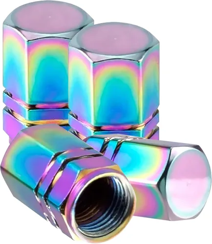 Vista 13 de alpmosn Tapones de Vástago de Válvula de Neumático de Aluminio, Cubiertas de Válvula de Rueda, Tapa de Neumático a Prueba de Polvo, Accesorios