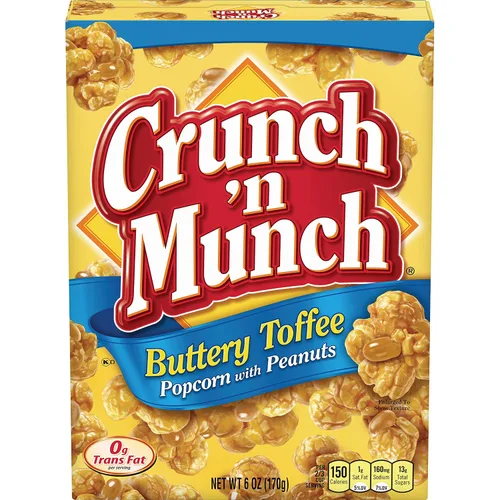 Vista 5 de CRUNCH 'N MUNCH Palomitas de maíz de caramelo con maní, 3.5 onzas (paquete de 12)