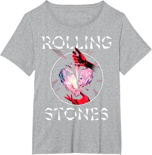 Vista 25 de Camiseta oficial de The Rolling Stones HD Prism Heart, Negro