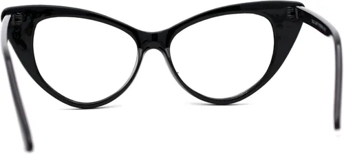 Vista 4 de Lentes para computadora con filtro de luz azul y marco de ojo de gato clásico gótico verdadero