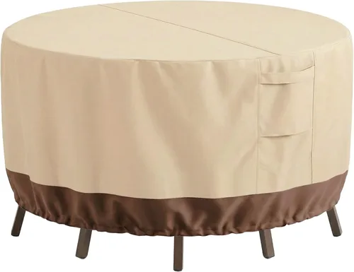 Vista 9 de Fundas para muebles de patio, impermeables, rectangulares, fundas para muebles de exterior, impermeables, resistentes al viento, con asas