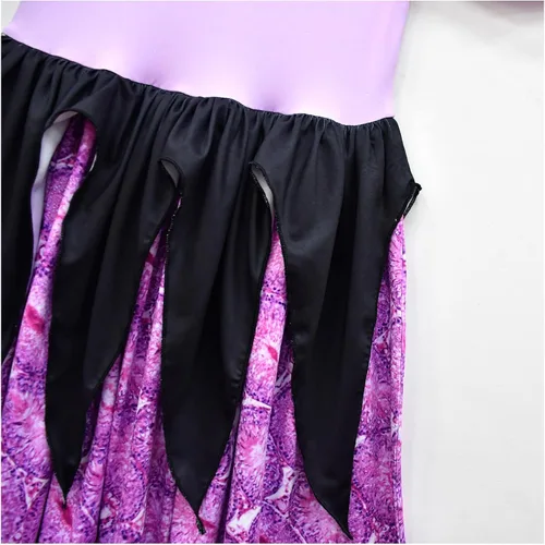 Vista 6 de ROSEZUZU Ursula - Conjunto de disfraz de cosplay para niñas, 3-11 años