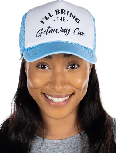 Vista 6 de Funky Junque Gorra de béisbol de malla para mujer, para despedida de soltera
