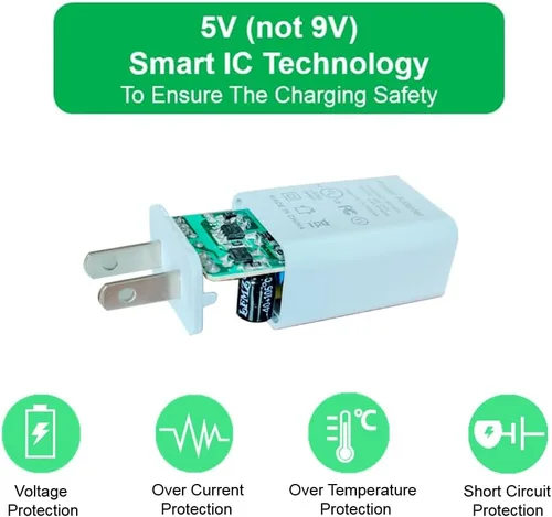 Vista 5 de Adaptador de alimentación y cable de 10 pies para cámara Ring, batería de cámara Ring Stick Up, batería de cámara Ring Spotlight Cam/Pro/Plus, Blink