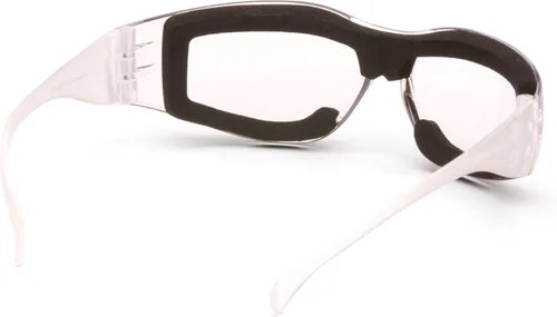 Vista 2 de Pyramex Intruder Safety Eyewear Clear Frame Full Foam Padding Clear Anti-Fog Lens